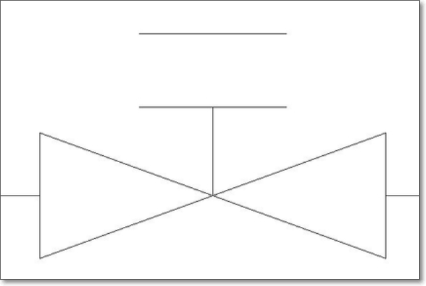 CAD中阀门怎么画？