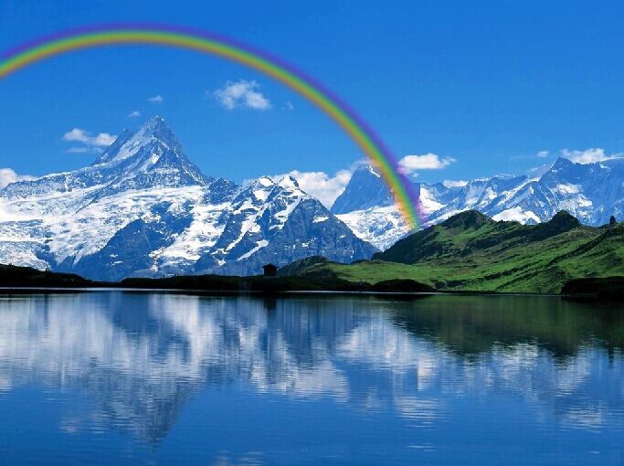 ps里怎么画彩虹