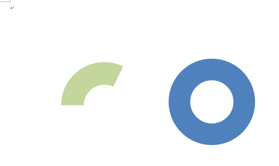 在word2007里面怎么编辑一个自定义形状圆环,让圆环变成一个有缺口的