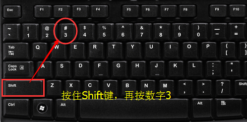 电脑键盘上井号键怎么打出来？