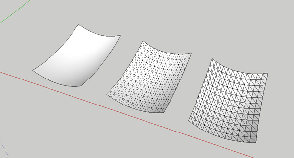 SketchUp 曲面 （如图）如何封面，不使用插件如何封面？