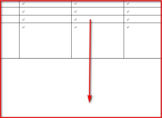 Word2016表格怎么下拉使表格边长或变宽？