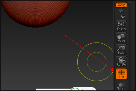 如何让ZBrush模型显示网格线？