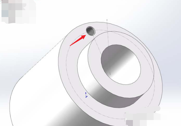 SolidWorks中如何画外螺纹，内螺纹？