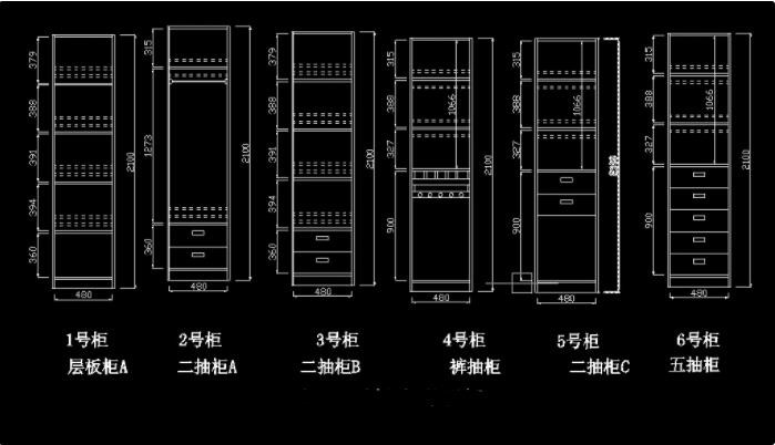 在CAD上怎么表示衣柜门板？