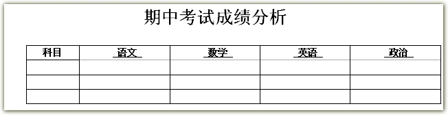 Word表格的表头横线怎么设置？