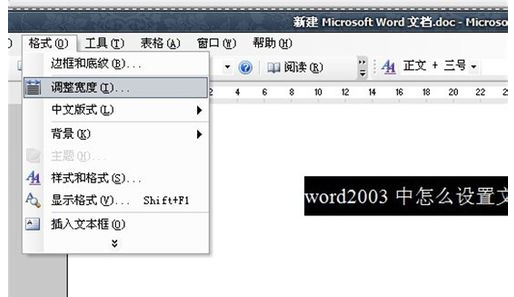 Word中的文字加宽使用的是什么？