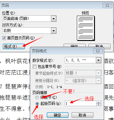 Word怎么更改某一页的页码？
