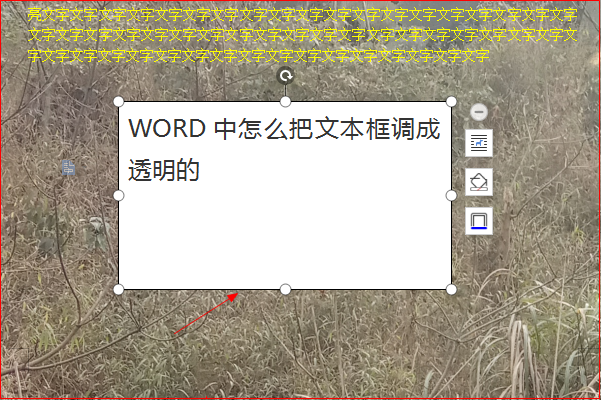 word里文本框怎么透明?