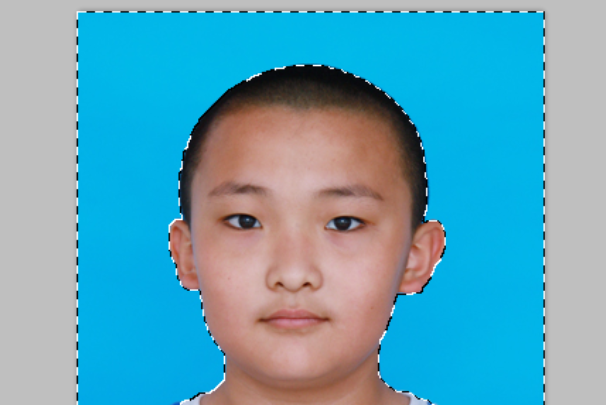 一寸相片把蓝底变成白底怎么利用photoshop改变