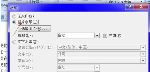 Word图片的字，Word里用图片做底版，怎么做？