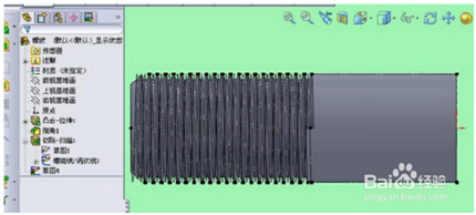 SolidWorks怎么画螺纹？