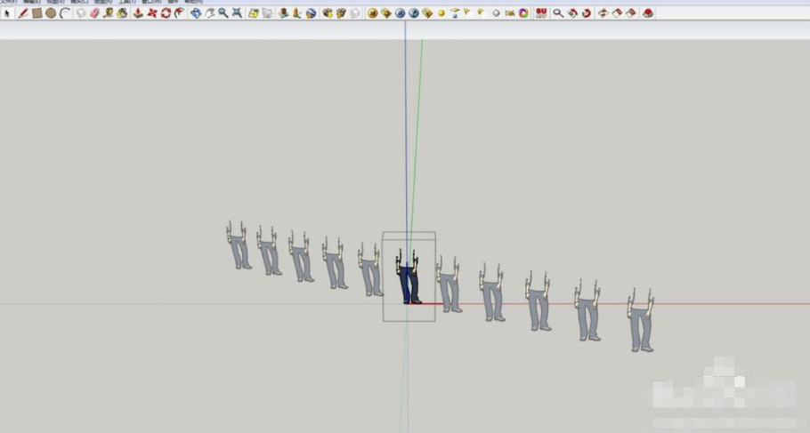 SketchUp怎么阵列？
