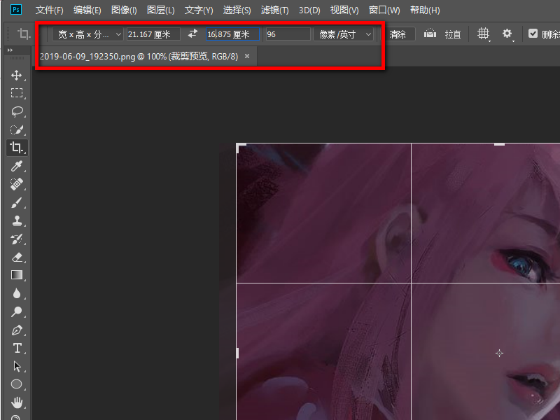如何用Photoshop以任意比例剪切图片？