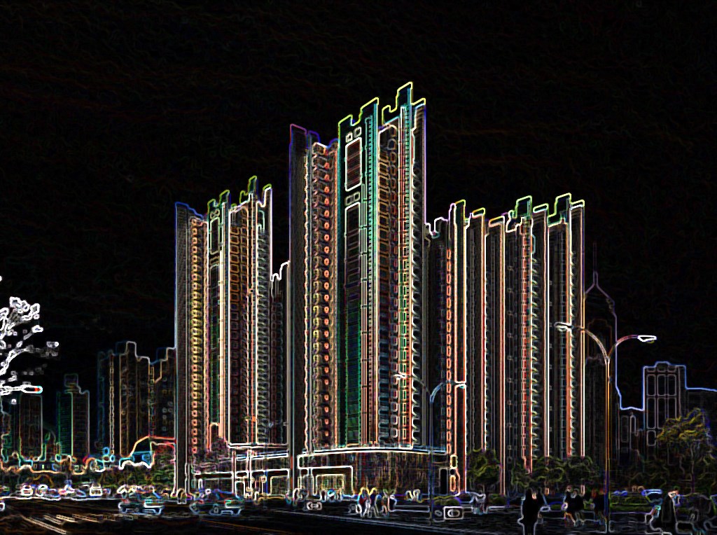 Photoshop7中的照亮边缘在哪？