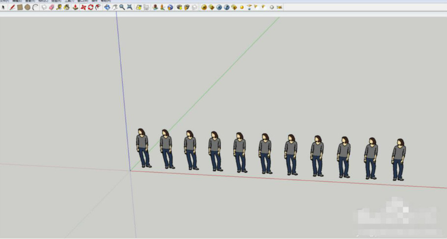 SketchUp怎么阵列？