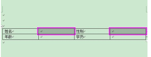 Word2007 锁定表格格式