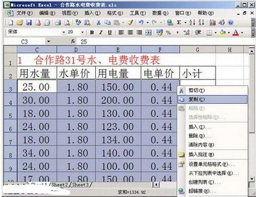 Word2003版本怎么选择性粘贴？