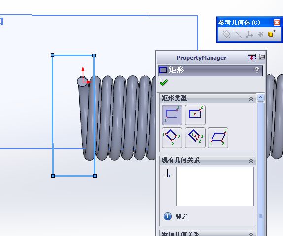 solidworks怎么画两头平的弹簧?