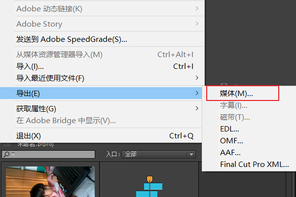 PR导入和输出比特率设置