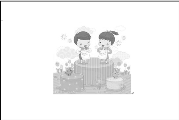 怎么把Word文件彩图变黑白？