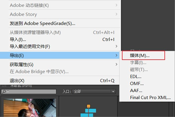 PR导入和输出比特率设置