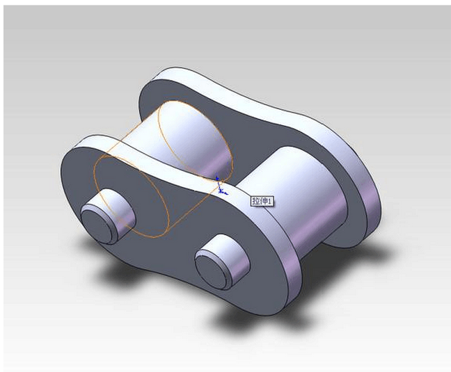 solidworks 怎样画链轮 相连接的链子啊 就是自行车上 那种 链子?