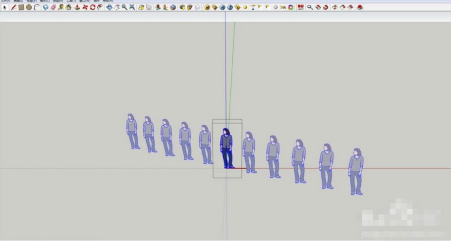 SketchUp怎么阵列？