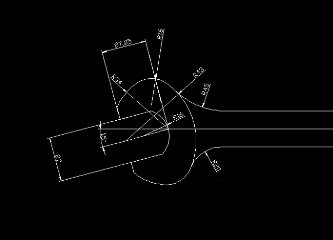 跪求各位大神请问这个cad扳手怎么画,求大致的步骤,研究了半天,没有