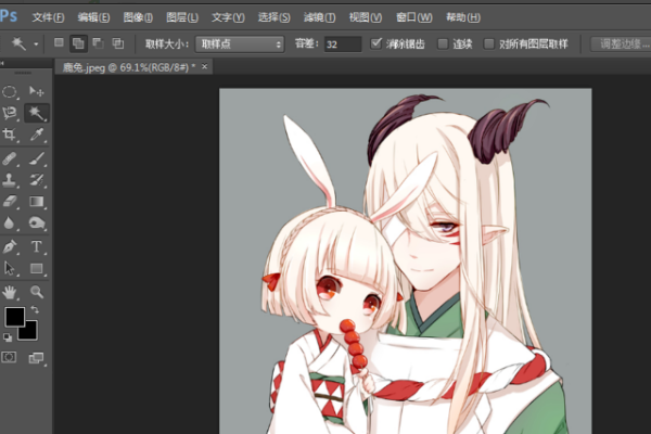 在Photoshop中置入图片如何设置图片的大小？