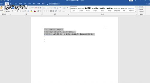Word文档如何添加编号？