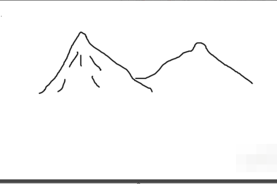 Photoshop如何画山？