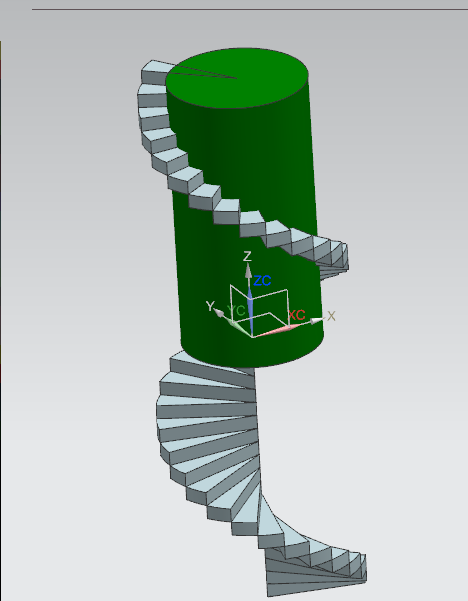 ug85怎么画旋转楼梯