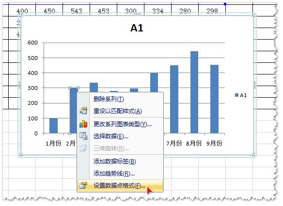 Excel柱状图中图例的颜色怎么改？