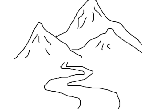 Photoshop如何画山？