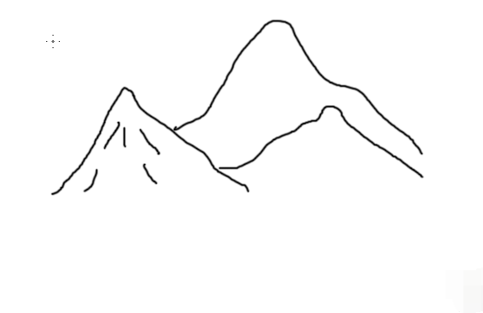 Photoshop如何画山？