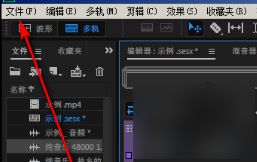 用Adobe Audition 制作出来的混音格式是sesx的 怎样转换啊？