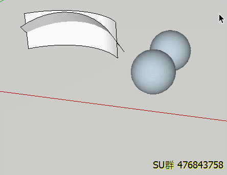 草图大师用一个曲面切割另外一个曲面