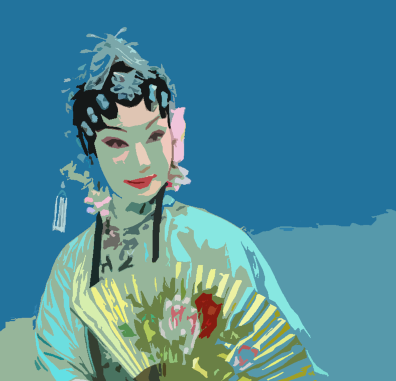 版画头像黑白木刻ps