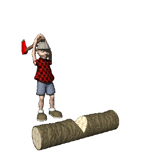 ppt如何做出人砍树的效果?