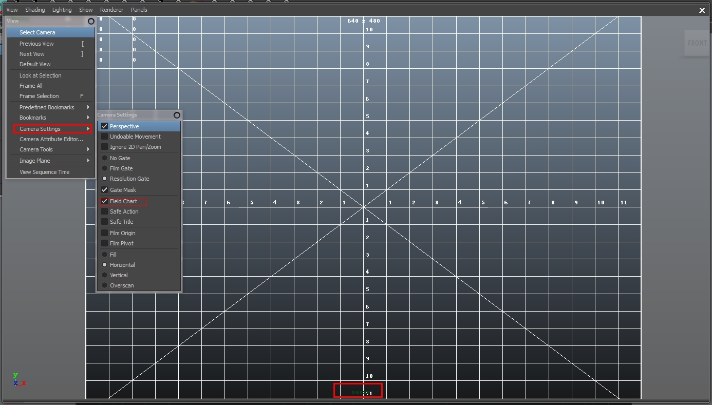maya2011如何調出前視圖的網格線
