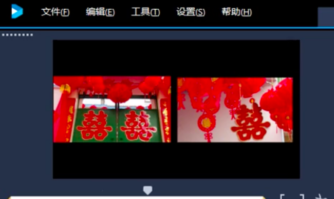 怎么用会声会影把多个视频 放在同一个画面里 同时播出 声音画面都要同时。就是会声音混杂的那种感觉？