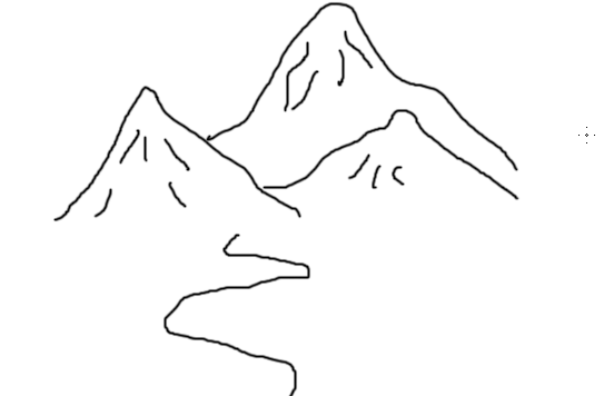 Photoshop如何画山？