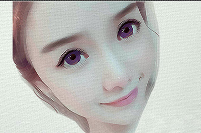 照片ps油画效果教程