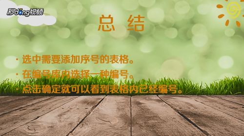 Word文档如何添加序号？
