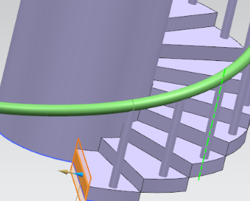 ug85怎么画旋转楼梯