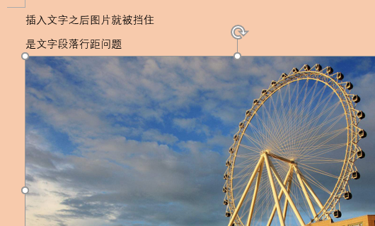 为什么插入Word的图片被文字挡住？