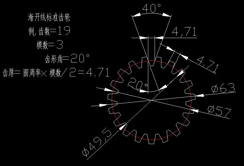 cad怎样画齿轮