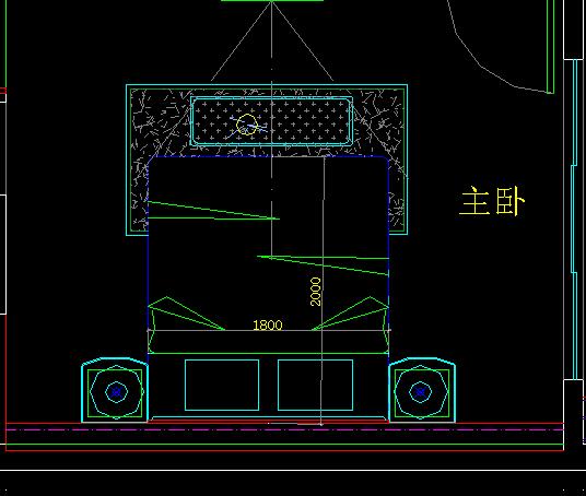 CAD绘制教程 CAD怎么绘制双人床平面图？