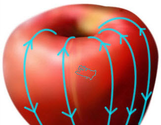 PS绘制苹果教程